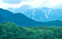 小雨模様の五竜岳