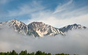 梅雨時の白馬三山