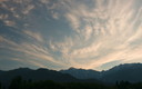 五龍岳と夕焼け雲