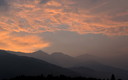 夕焼け雲と白馬三山