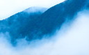 神城の山々に雲湧く