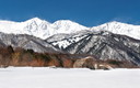 春間近の白馬三山